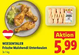 Lidl Wiesentaler frische maishendl unterkeulen Angebot