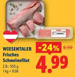Lidl Wiesentaler frisches schweinefilet Angebot