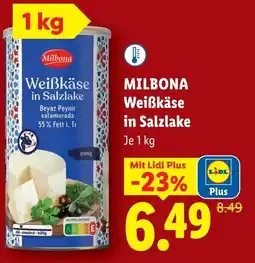 Lidl Milbona weißkäse in salzlake Angebot