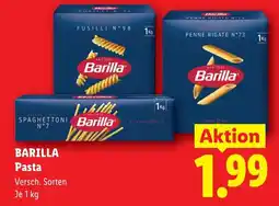 Lidl Barilla pasta Angebot