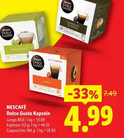 Lidl NESCAFE Dolce Gusto kapseln Angebot