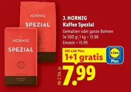 Lidl J. hornig kaffee spezial Angebot