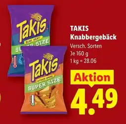 Lidl Takis knabbergebäck Angebot