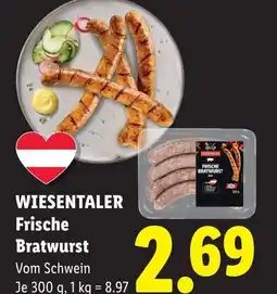 Lidl WIESENTALER Frische Bratwurst Angebot