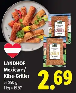 Lidl LANDHOF Mexican-/ Käse-Griller Angebot