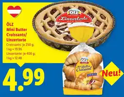 Lidl Ölz mini butter croissants/ linzertorte Angebot