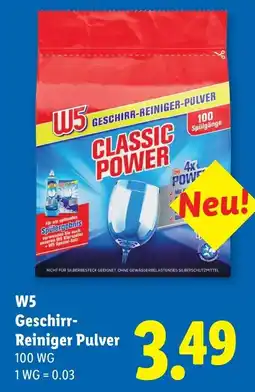 Lidl W5 geschirr-reiniger-pulver Angebot