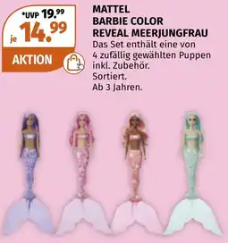 Müller Mattel barbie color reveal meerjungfrau Angebot