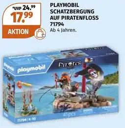 Müller Playmobil schatzbergung auf piratenfloss Angebot
