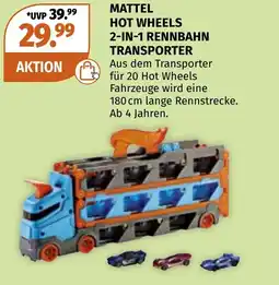 Müller Mattel hot wheels 2-in-1 rennbahn Angebot
