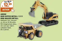 Müller Amewi mini kipper metall oder mini bagger metal Angebot