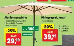 Thomas Philipps Alu-Sonnenschirm Angebot