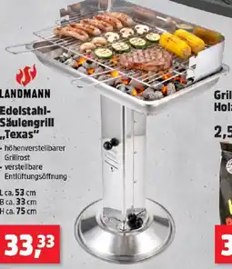 Thomas Philipps LANDMANN Edelstahl- Säulengrill Texas Angebot