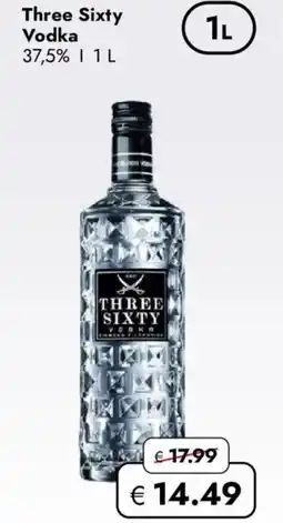 Travel FREE Three sixty vodka Angebot