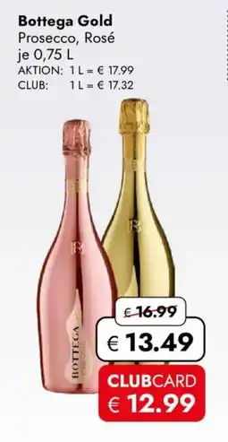 Travel FREE Bottega gold prosecco, rosé Angebot