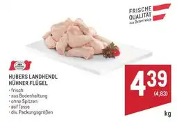 Metro HUBERS LANDHENDL HÜHNER FLÜGEL Angebot