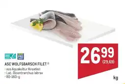 Metro ASC WOLFSBARSCH FILET Angebot