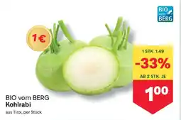 MPreis Bio vom Berg Kohlrabi Angebot
