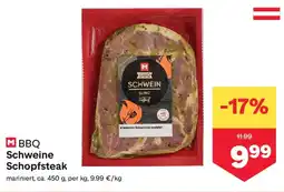 MPreis BBQ Schweine Schopfsteaks Angebot