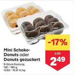 MPreis Mini Schoko Donut Angebot