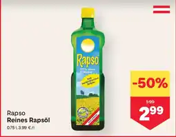 MPreis Rapso Reines Rapsöl Angebot