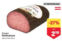 MPreis Sorger Pfefferblock Angebot