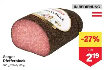 MPreis Sorger Pfefferblock Angebot