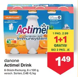 MPreis Danone Actimel Drink Angebot