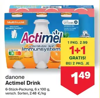 MPreis Danone Actimel Drink Angebot