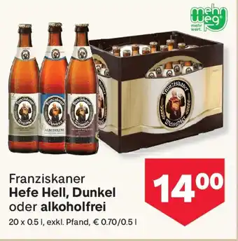 MPreis Franziskaner Hefe-Weissbier Angebot