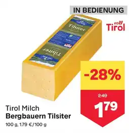 MPreis Tirol Milch Bergbauern Tilsiter Angebot