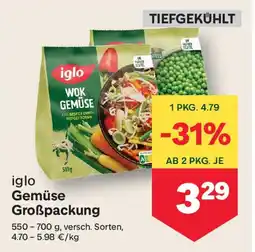 MPreis Iglo Gemüse Großpackung Angebot
