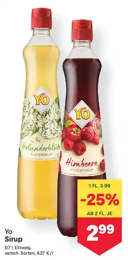 MPreis YO Sirup Angebot