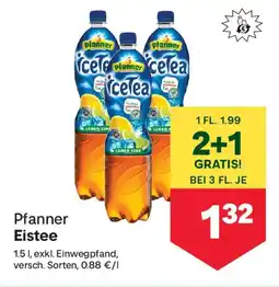 MPreis Pfanner Eistee Angebot
