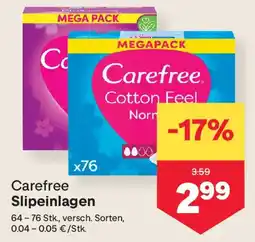 MPreis Carefree Slipeinlagen Angebot