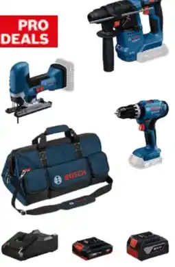 OBI Bosch Professional Kit 3 Akku-Geräte GSB/GST/GBH 18 V Angebot