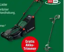 OBI Bosch Akku-Rasenmäher Rotak 18V2-38 Angebot
