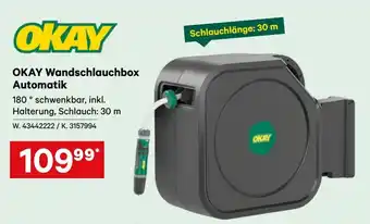Lagerhaus OKAY Wandschlauchbox Automatik Angebot
