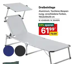 Lagerhaus Dreibeinliege Angebot