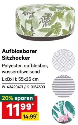Lagerhaus Aufblasbarer Sitzhocker Angebot