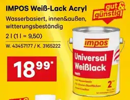 Lagerhaus IMPOS Weiß-Lack Acryl Angebot
