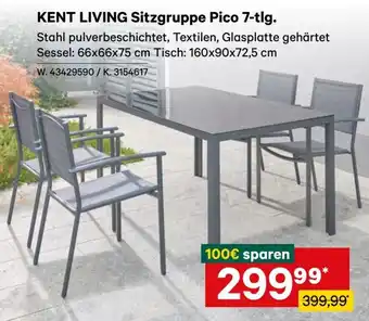 Lagerhaus KENT LIVING Sitzgruppe Pico 7-tlg. Angebot