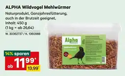 Lagerhaus ALPHA Wildvogel Mehlwürmer Angebot