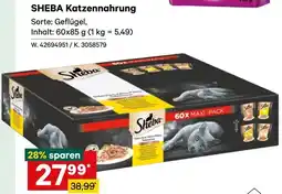Lagerhaus SHEBA Katzennahrung Angebot