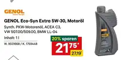 Lagerhaus GENOL Eco-Syn Extra 5W-30, Motoröl Angebot
