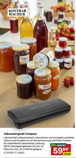 Lagerhaus Vakuumiergerät Compact Angebot