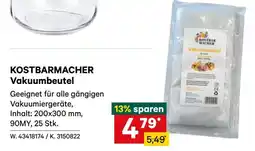 Lagerhaus KOSTBARMACHER Vakuumbeutel Angebot