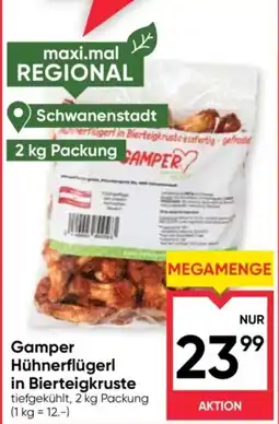 Maximarkt Gamper Hühnerflügerl in Bierteigkruste Angebot