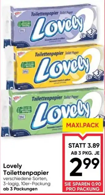 Maximarkt Lovely Toilettenpapier Angebot