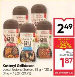 Maximarkt Kotányi Grilldosen Angebot